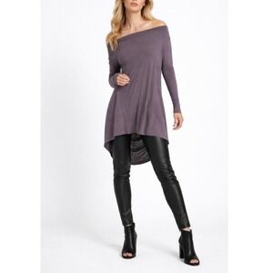Marcella Women's Anthracite Cowl Neck Yorkville Multiway Drape Tunic Top 3XL NWT